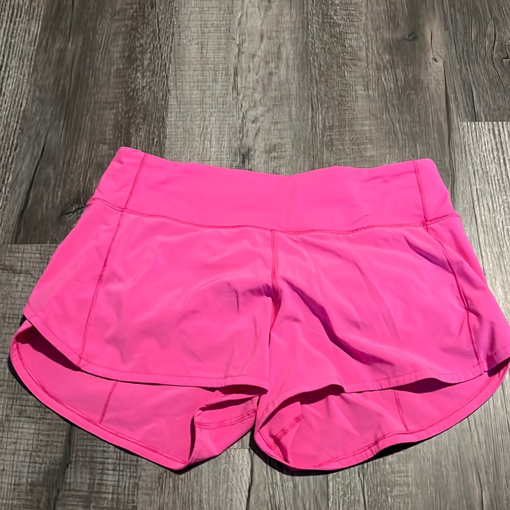 sonic pink lululemon shorts